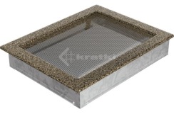 Решітка для каміну Kratki 22х30 чорно-золота. Фото 2
