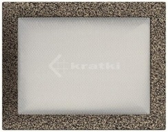 Решітка для каміну Kratki 22х30 чорно-золота