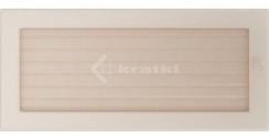 Решітка для каміну Kratki 17х37 кремова, з жалюзі. Фото 2