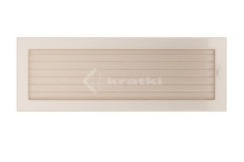 Решітка для каміну Kratki 17х49 кремова, з жалюзі. Фото 2