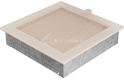 Решітка для каміну Kratki 22х22 кремова, з жалюзі. Фото 3