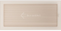Решітка для каміну Kratki 22х45 кремова, з жалюзі. Фото 2