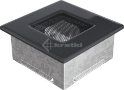 Решітка для каміну Kratki 11x11 графітова. Фото 2