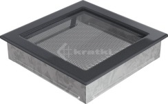 Решітка для каміну Kratki 22х22 графітова. Фото 2