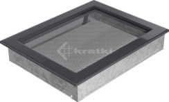 Решітка для каміну Kratki 22х30 графітова. Фото 2