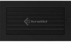 Решітка для каміну Kratki 17х30 чорна, з жалюзі. Фото 2