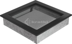 Решітка для каміну Kratki 22х22 чорна. Фото 2