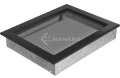 Решітка для каміну Kratki 22х30 чорна. Фото 2