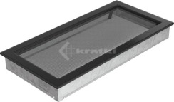 Решітка для каміну Kratki 22х45 чорна. Фото 2