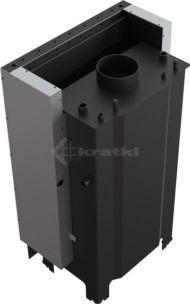 Каминная топка Kratki MBM 10 гильотина с водяным контуром. Фото 4