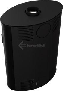 Піч Kratki Koza AB S/2 кахель чорний. Фото 4