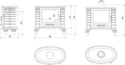Піч Kratki Koza K8 з турбіною Turbofan. Фото 4