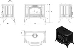 Піч Kratki Koza K9 150 з турбіною Turbofan. Фото 4