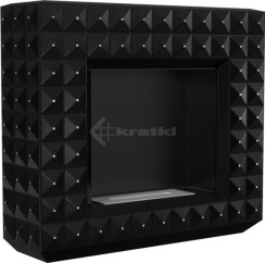 Біокамін Kratki Egzul чорний матовий з кристалами Swarovski TÜV. Фото 3