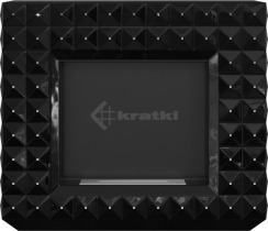 Біокамін Kratki Egzul чорний глянцевий з кристалами Swarovski TÜV. Фото 3