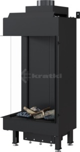 Газова камінна топка Kratki Leo 45/68 NG ліва. Фото 2