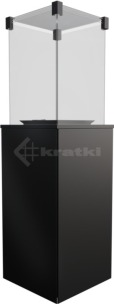 Газовий обігрівач Kratki Patio сталь. Фото 2