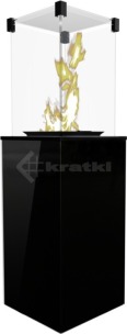 Газовий обігрівач Kratki Patio Mini чорний