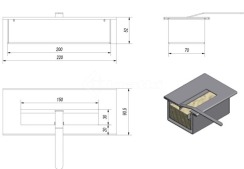 Контейнер для біокаміну Kratki TÜV 0,2 л. Фото 4