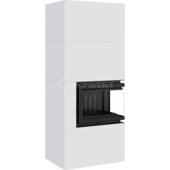 Модульний камін Kratki Simple Box P/S/Bianco 8 кВт. Фото 3