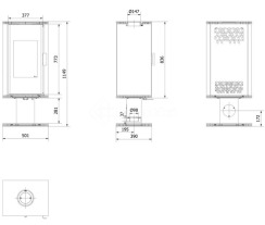 Піч Kratki Koza Enyo/Flat/03. Фото 8