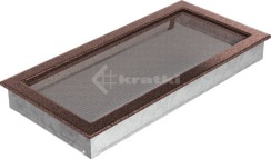 Решітка для каміну Kratki 22х45 мідна. Фото 2