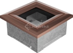 Решітка для каміну Kratki Oskar 11x11 мідна. Фото 2