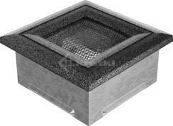 Решітка для каміну Kratki Oskar 11x11 чорно-срібна. Фото 2