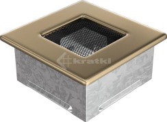 Решітка для каміну Kratki 11x11 позолочена. Фото 2