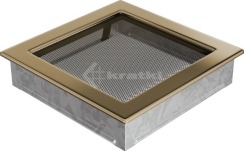 Решетка для камина Kratki 22х22 позолоченная. Фото 2