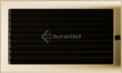 Решітка для каміну Kratki 22х37 позолочена, з жалюзі. Фото 2