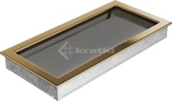 Решетка для камина Kratki 22х45 позолоченная. Фото 2