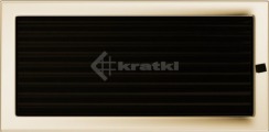 Решітка для каміну Kratki 22х45 позолочена, з жалюзі. Фото 2