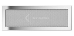 Решітка для каміну Kratki 17х49 нікельована