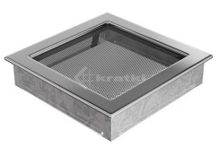 Решітка для каміну Kratki 22х22 нікельована. Фото 2