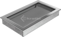 Решітка для каміну Kratki 22х37 нікельована. Фото 2
