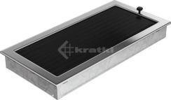 Решітка для каміну Kratki 22х45 нікельована, з жалюзі. Фото 3