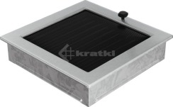 Решітка для каміну Kratki 22х22 шліфована, з жалюзі. Фото 3