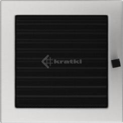 Решітка для каміну Kratki 22х22 шліфована, з жалюзі. Фото 2
