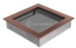 Решітка для каміну Kratki 22х22 мідь гальванічна. Фото 2