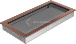 Решітка для каміну Kratki 22х45 мідь гальванічна. Фото 2
