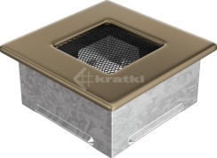 Решітка для каміну Kratki 11x11 золото гальванічне. Фото 2