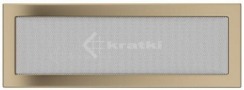 Решітка для каміну Kratki 17х49 золото гальванічне