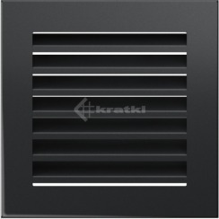 Решітка для каміну Kratki Fresh 17х17 графітова