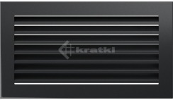 Решітка для каміну Kratki Fresh 17х30 графітова
