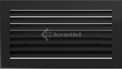 Решітка для каміну Kratki Fresh 17х17 чорна. Фото 2