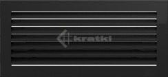 Решітка для каміну Kratki Fresh 17х37 чорна