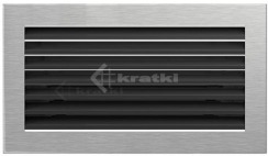 Решетка для камина Kratki Fresh 17х17 шлифованная. Фото 2