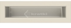 Решітка для каміну Kratki Luft 45S 6x20 кремова