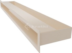 Решітка для каміну Kratki Luft 45S 6x80 кремова. Фото 3